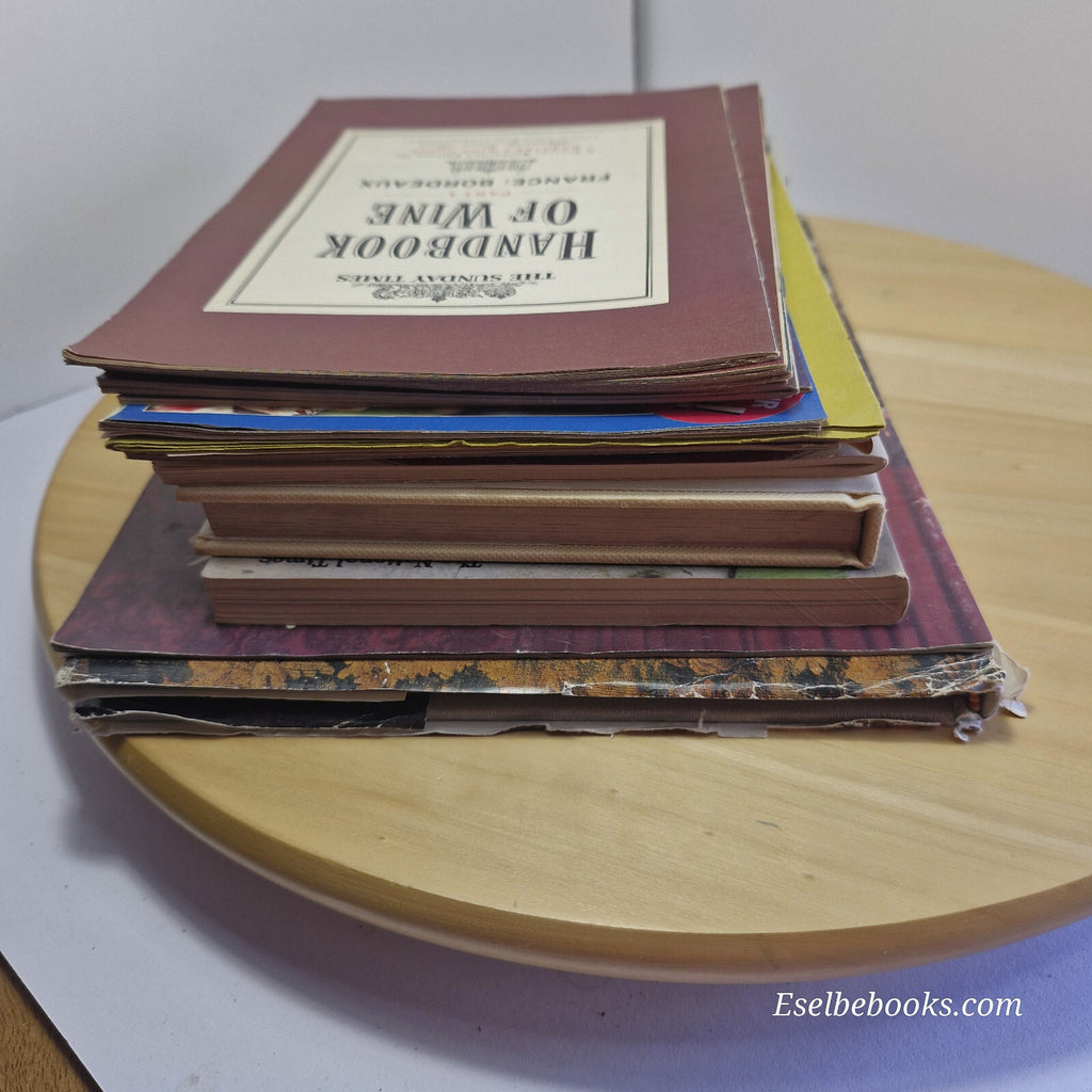 Vintage books/brochures about wine x 18 - paperbacks/hardbacks