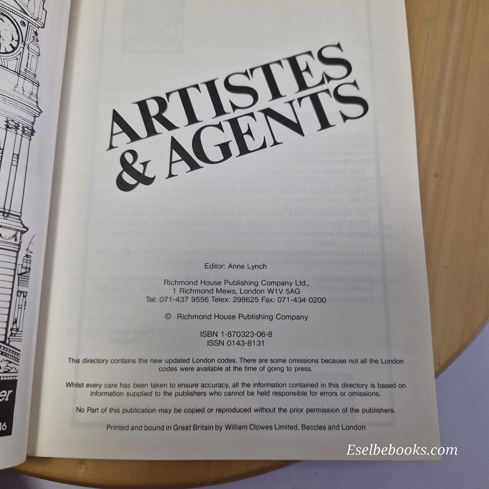Artistes & agents - the complete directory of talent booking in the UK circa ...