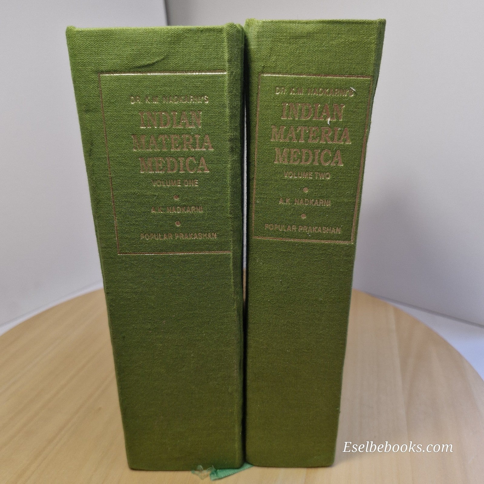 Indian Materia Medica vols 1 & 2 by Dr K M Nadkarni 2002 - hardbacks