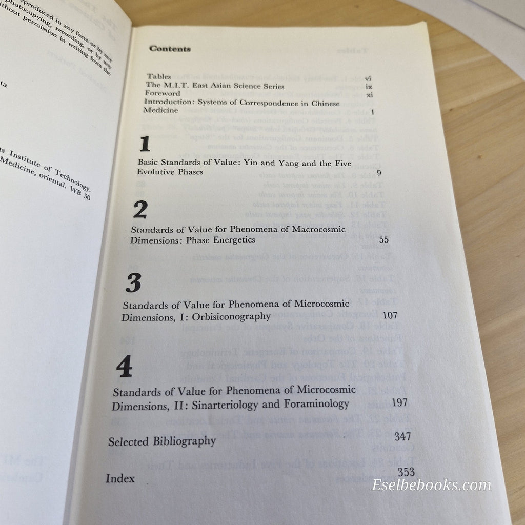 The Theoretical Foundations of Chinese Medicine : Systems of correspondence