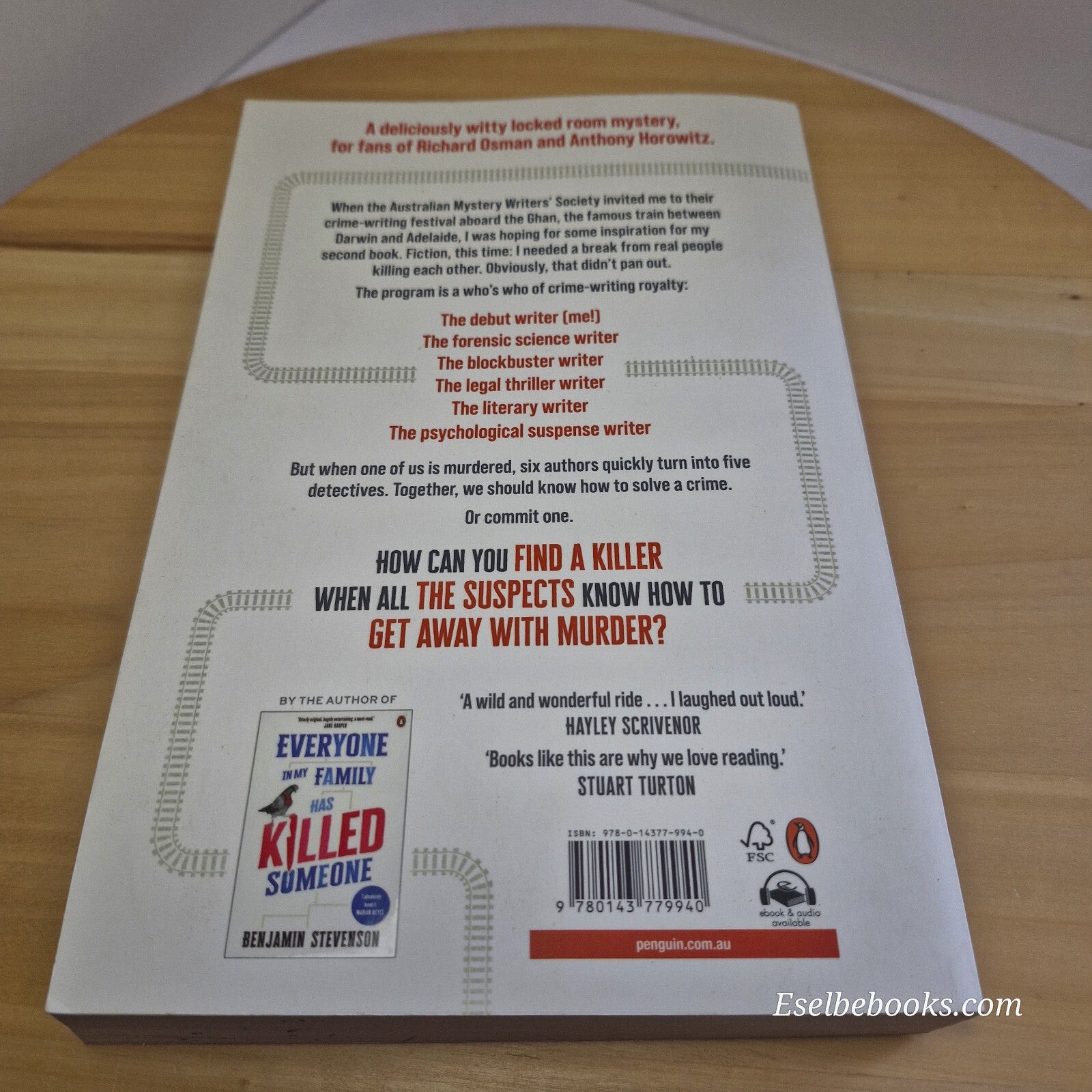 Crime fiction: Everyone On This Train Is A Suspect By Benjamin Stevenson · 20...