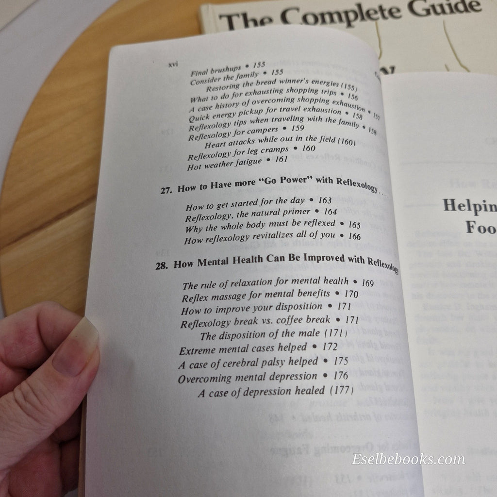 5 guide books about foot reflexology - hardback/paperbacks