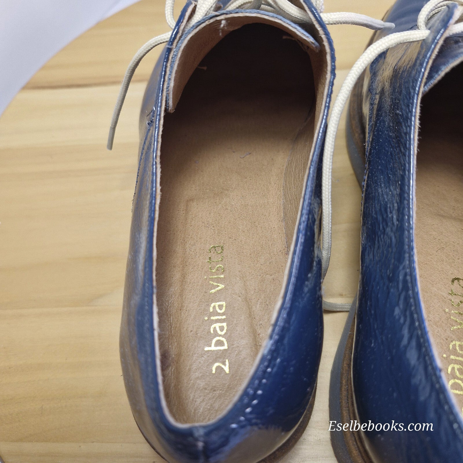 2 Baia Vista size 40 loafers - dark turquiose patent leather w/ rubber soles