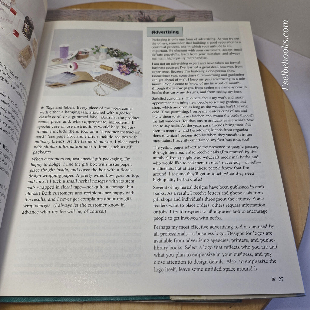 3 books - herbal wreaths/herbal crafts - how to guides - hardbacks