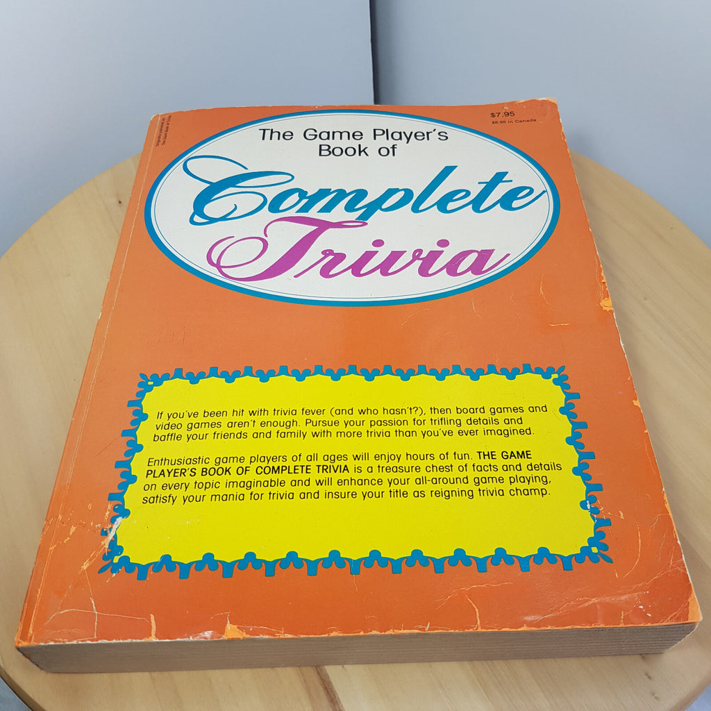 The Game Players Book of Complete Trivia by Don Elmo - 1984 - paperback