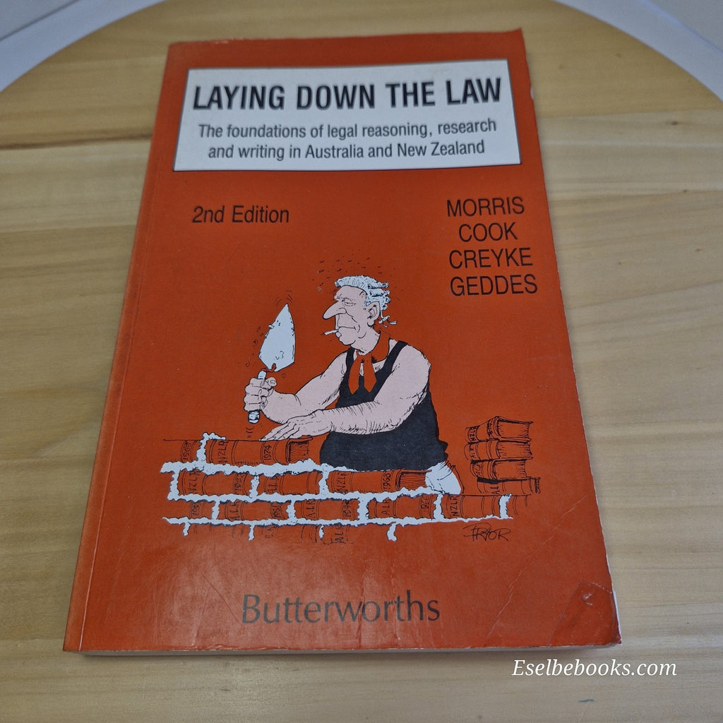 Laying Down the Law By Catriona Cook, Robin Creyke, Robert Geddes - paperback