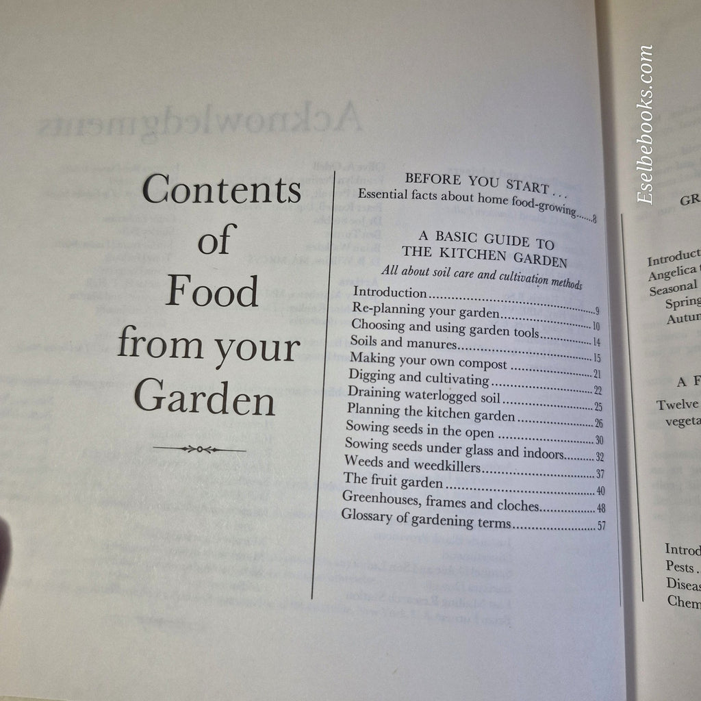 Food From Your Garden  - Reader's Digest - First Edition Hardcover 1977