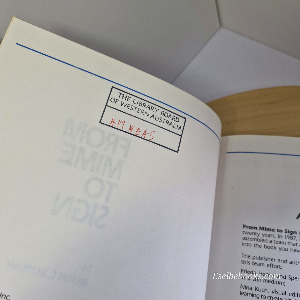 From Mime to Sign By Gilbert C. Eastman, Martin Noretsky, Sharon Censoplano ·...