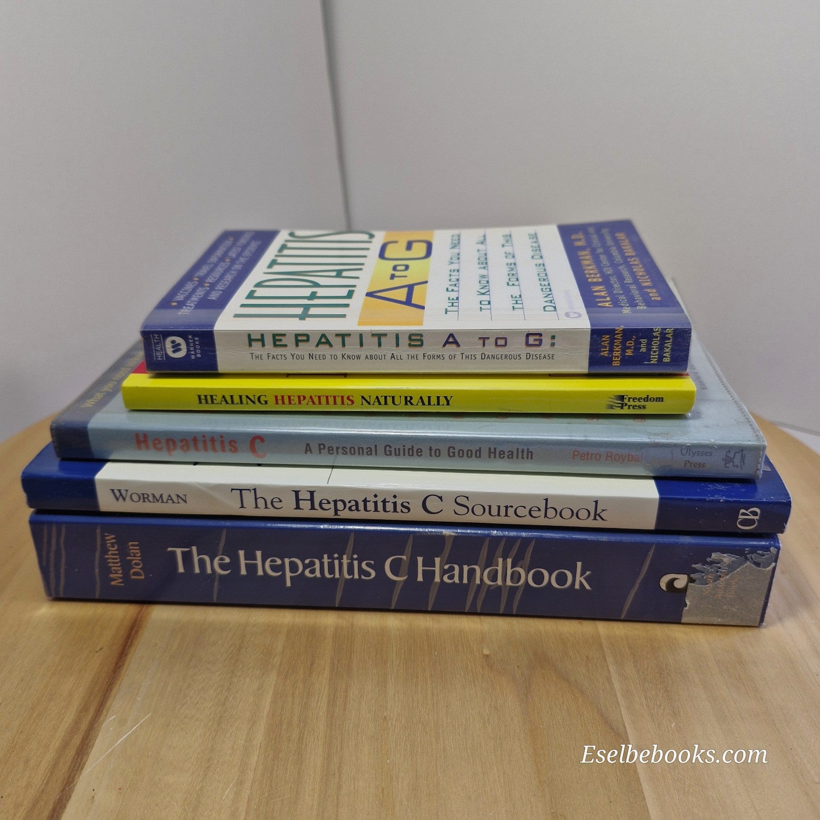 5 books about Hepatitis C - handbook/sourcebook and healing naturally - paperbac
