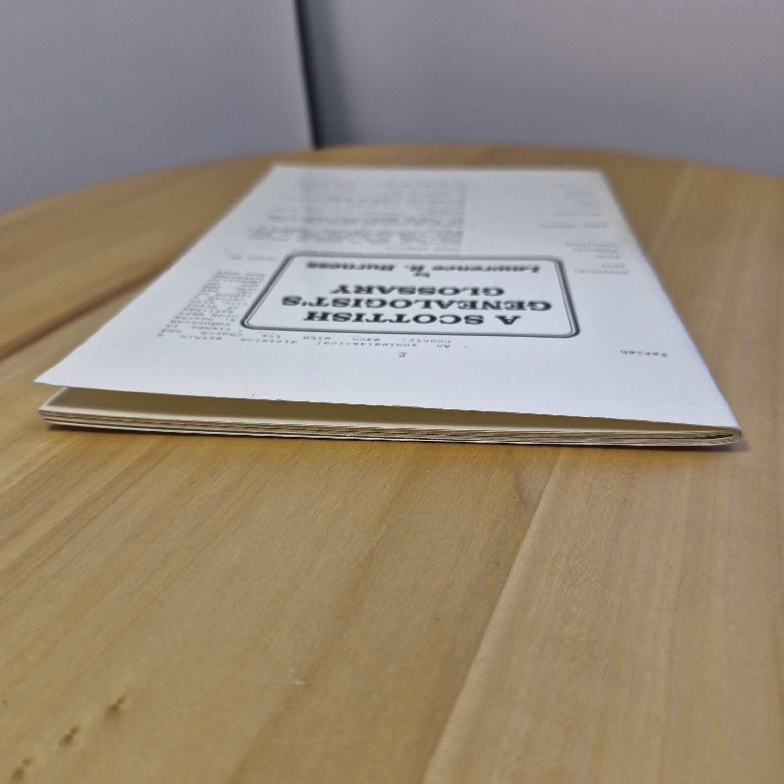 A Scottish Genealogist's Glossary By Lawrence R. Burness · 1991 - paperback