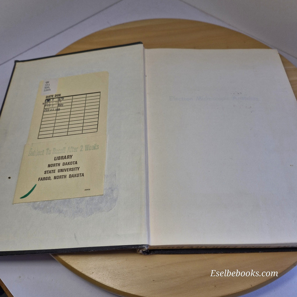 Electron Microscopic Anatomy - edited by Stanley Kurtz - vintage hardback