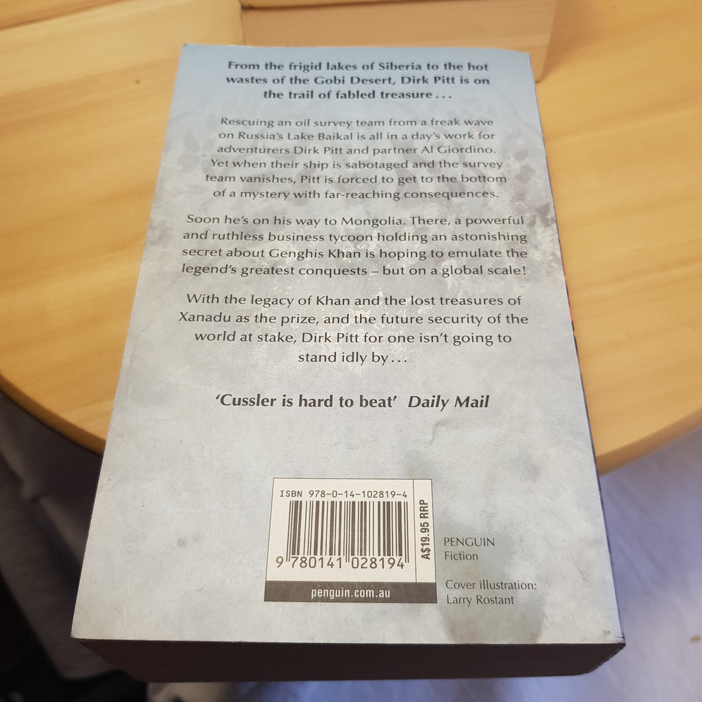 4 x Clive Cussler book bundle - Inca Gold/Treasure of Khan/The Navigator/Plag...