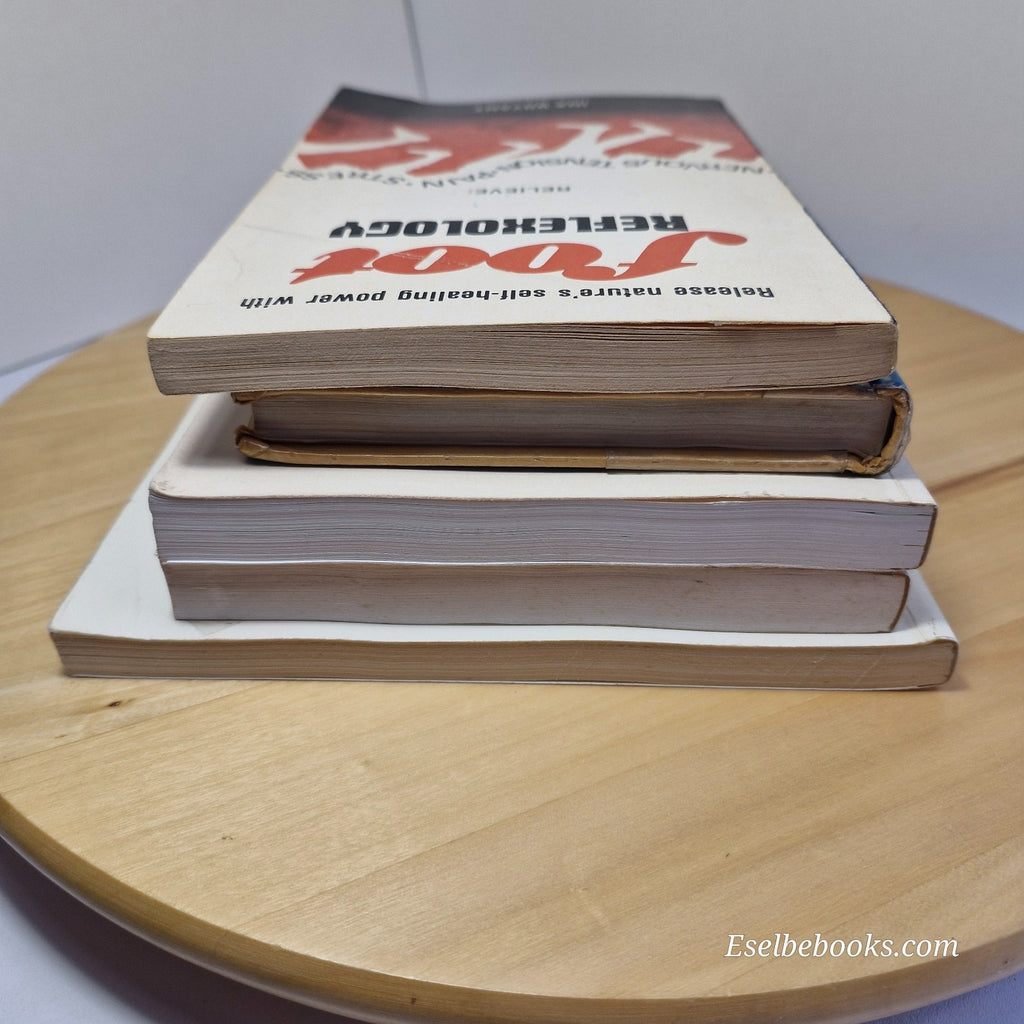 5 guide books about foot reflexology - hardback/paperbacks