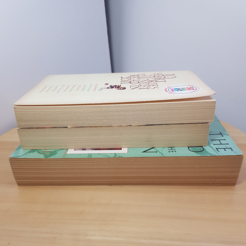 Bundle x 3 contemporary fiction paperbacks - The Broken Book/10 short stories...