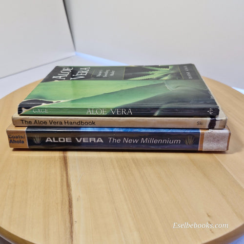 3 books on aloe vera for health and wellness - titles in description