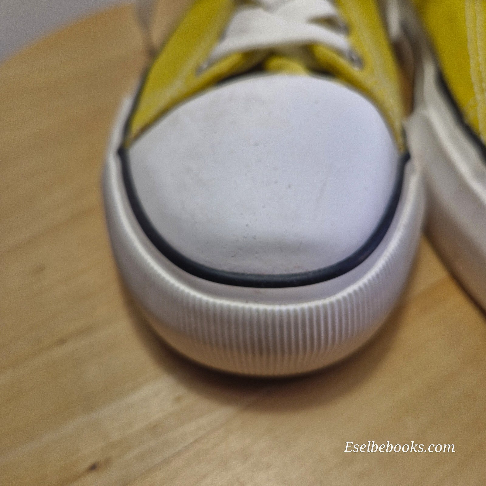 Rubi size 40 lace up shoes - mustard yellow  canvas with white rubber soles