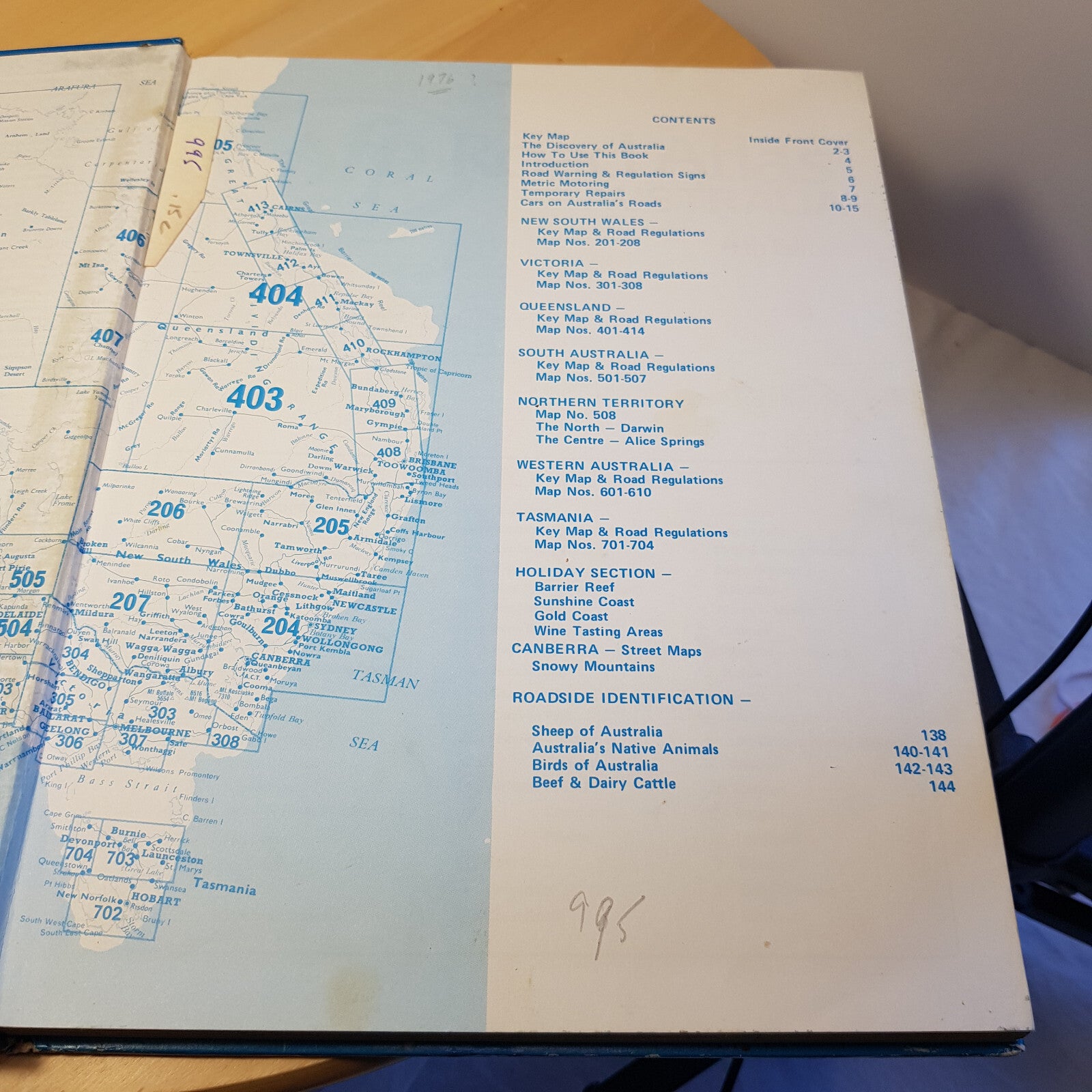 BFP Road Atlas Australia 1975 - vintage hardback