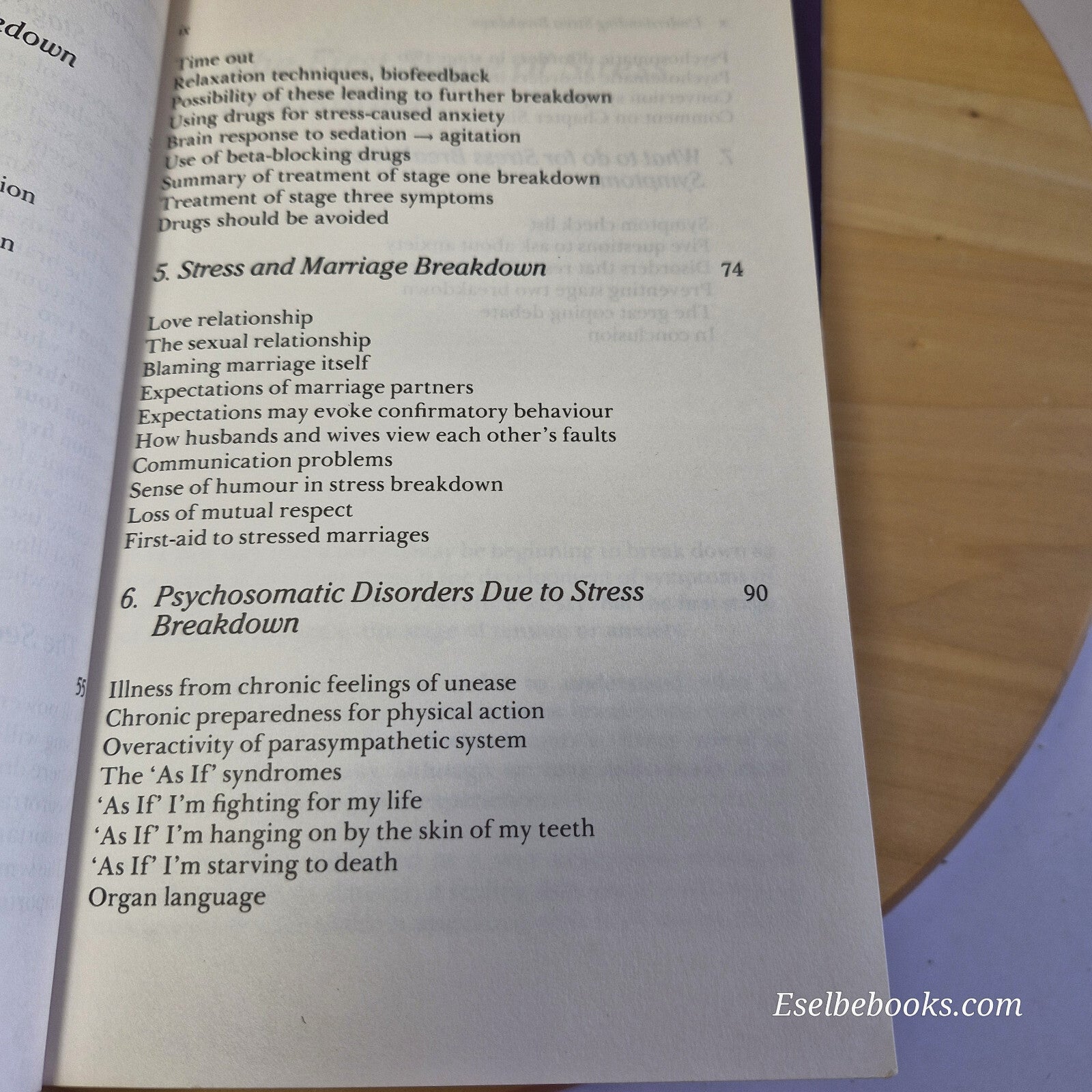 4 x books on understanding stress /breakdown and how to deal with it