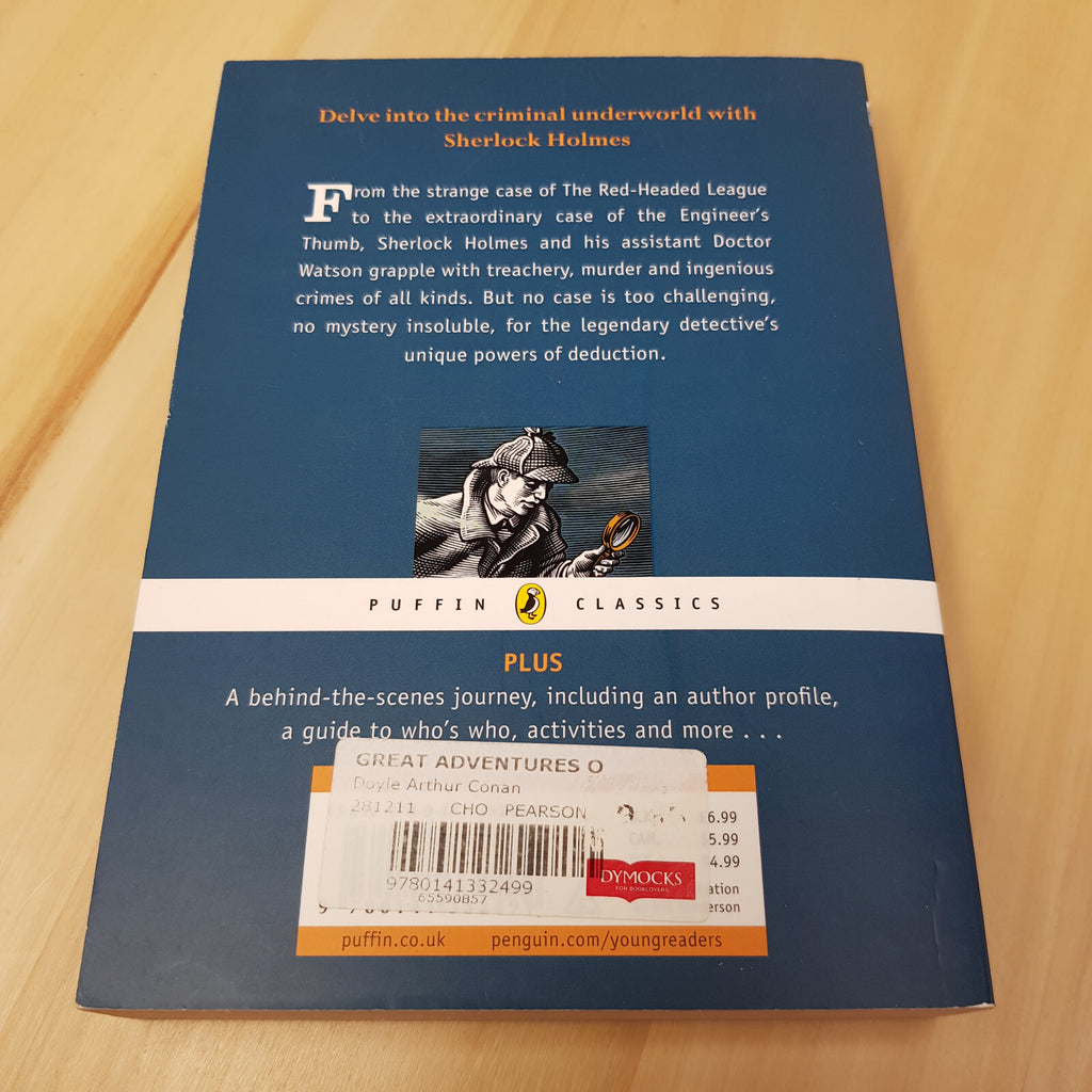 The Great Adventures of Sherlock Holmes by Arthur Conan Doyle (Paperback, 1995)