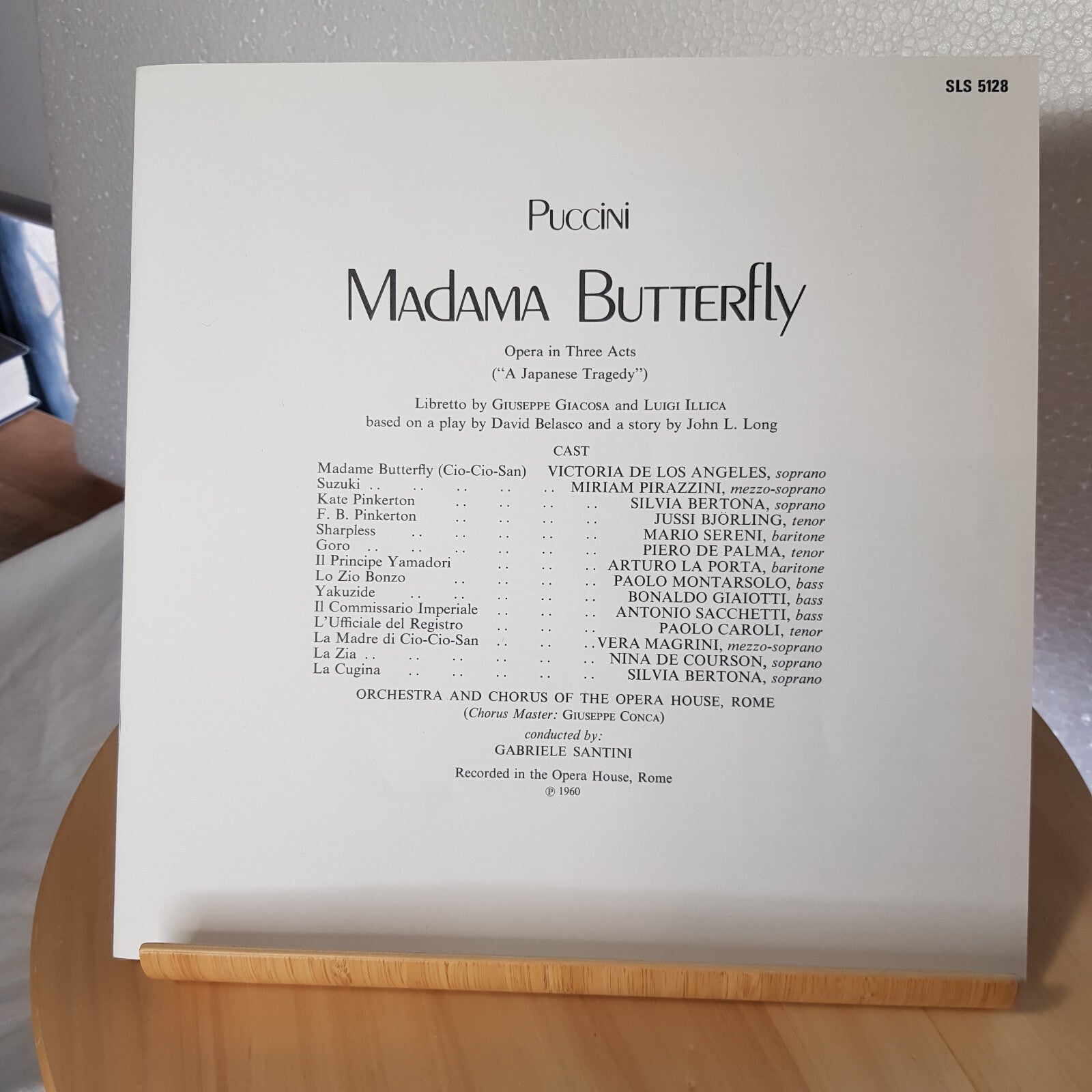 Puccini: Madama Butterfly 2 LP Boxset produced by EMI