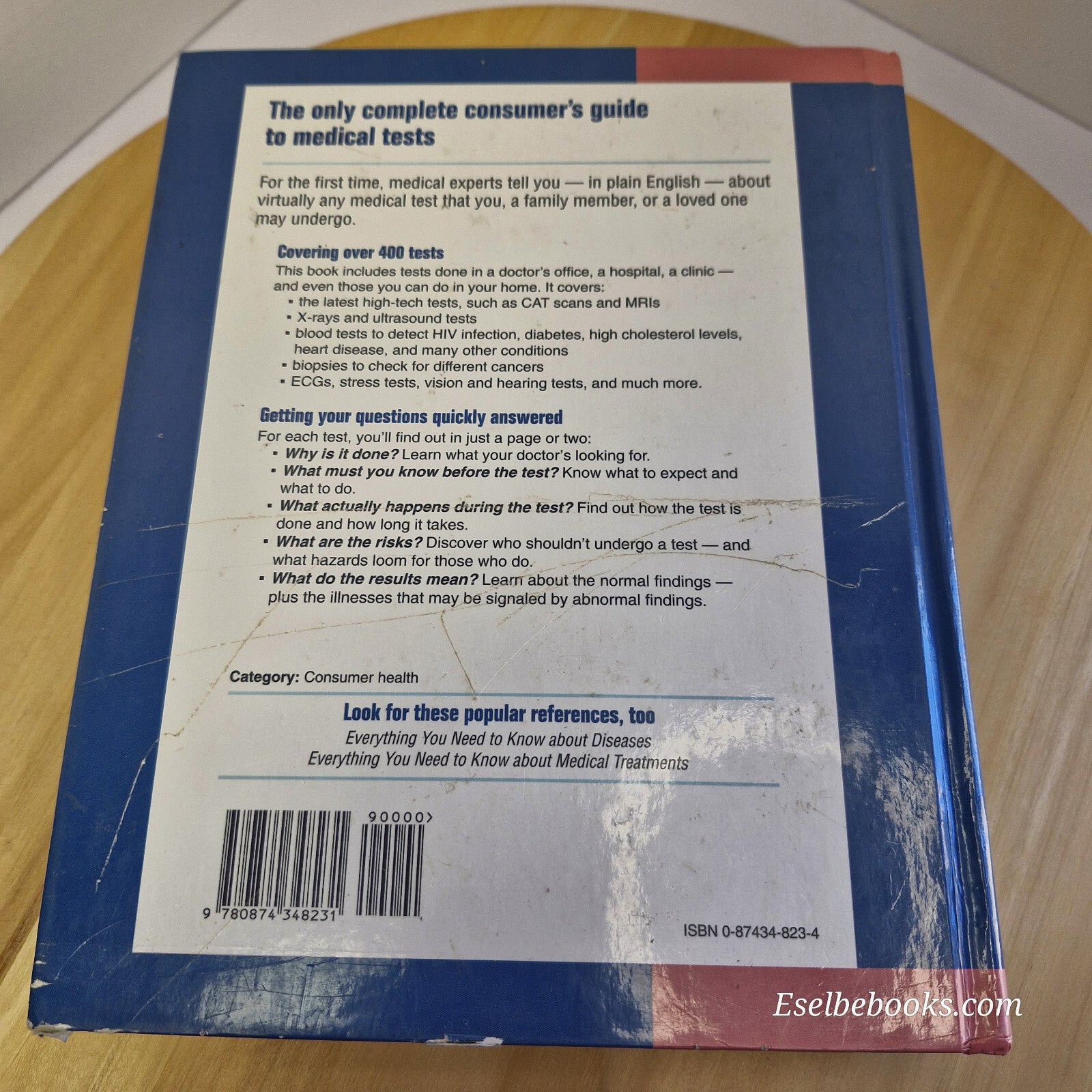 Health: Everything You Need to Know about Medical Tests 1996 - hardback