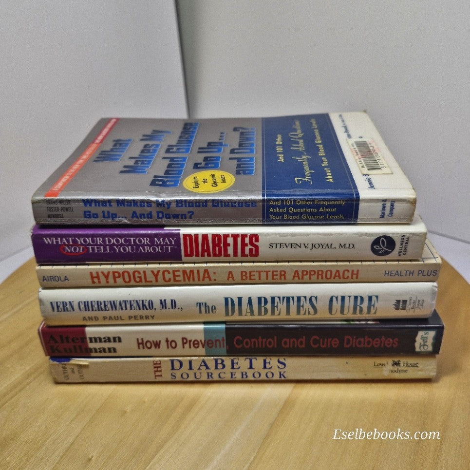 6 patient guides on diabetes & hypoglycemia - paperbacks