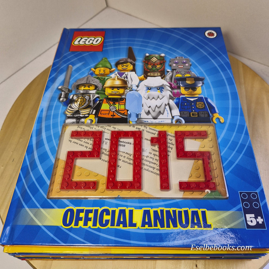 The official Lego annuals 2015; 2016; 2017; 2021; 2022 - hardbacks - NO minifigu