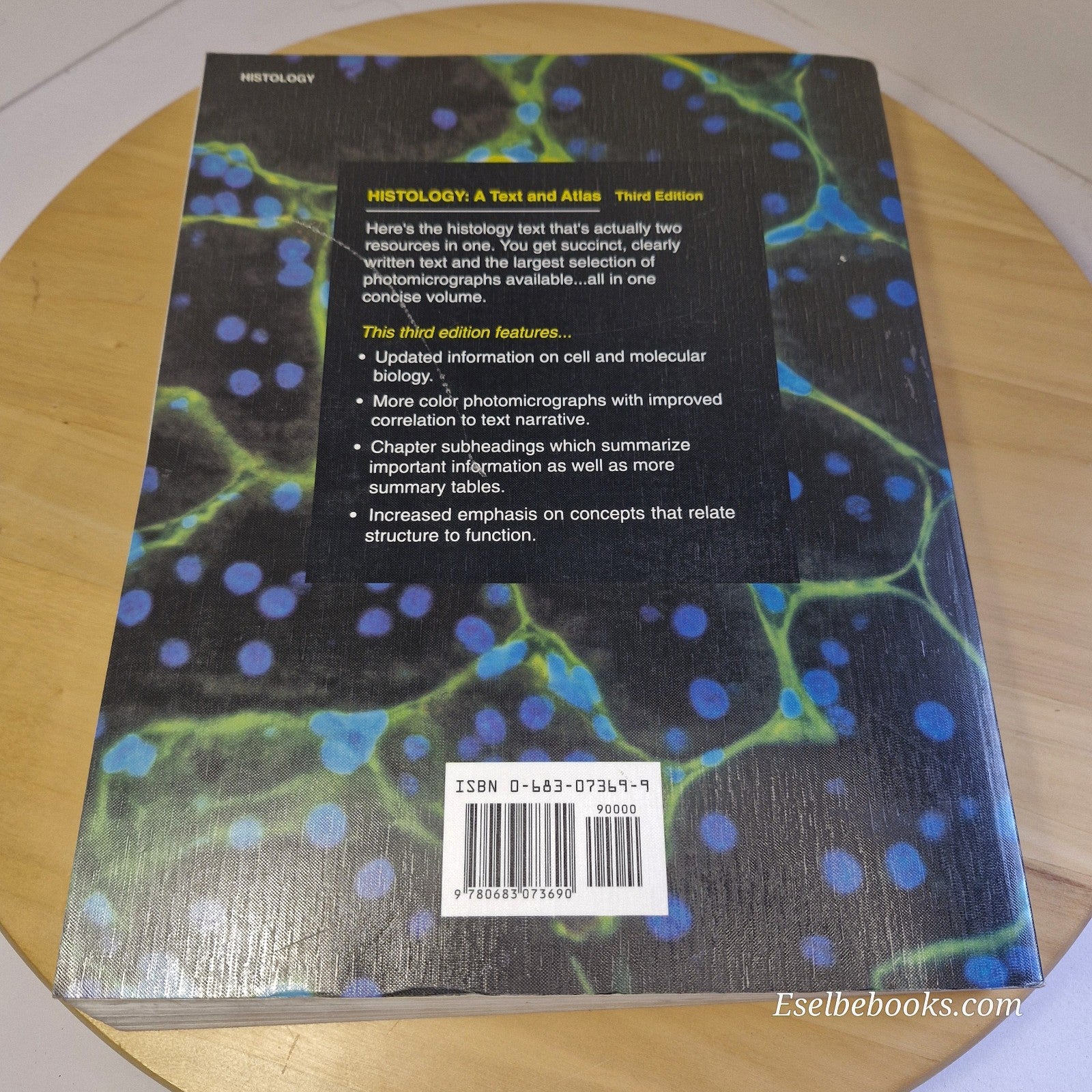 Histology: A Text and Atlas by Kaye, Pawlina and Ross 3rd edition paperback