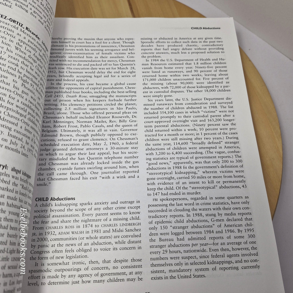 The encyclopedia of kidnappings by Michael Newton - large paperback