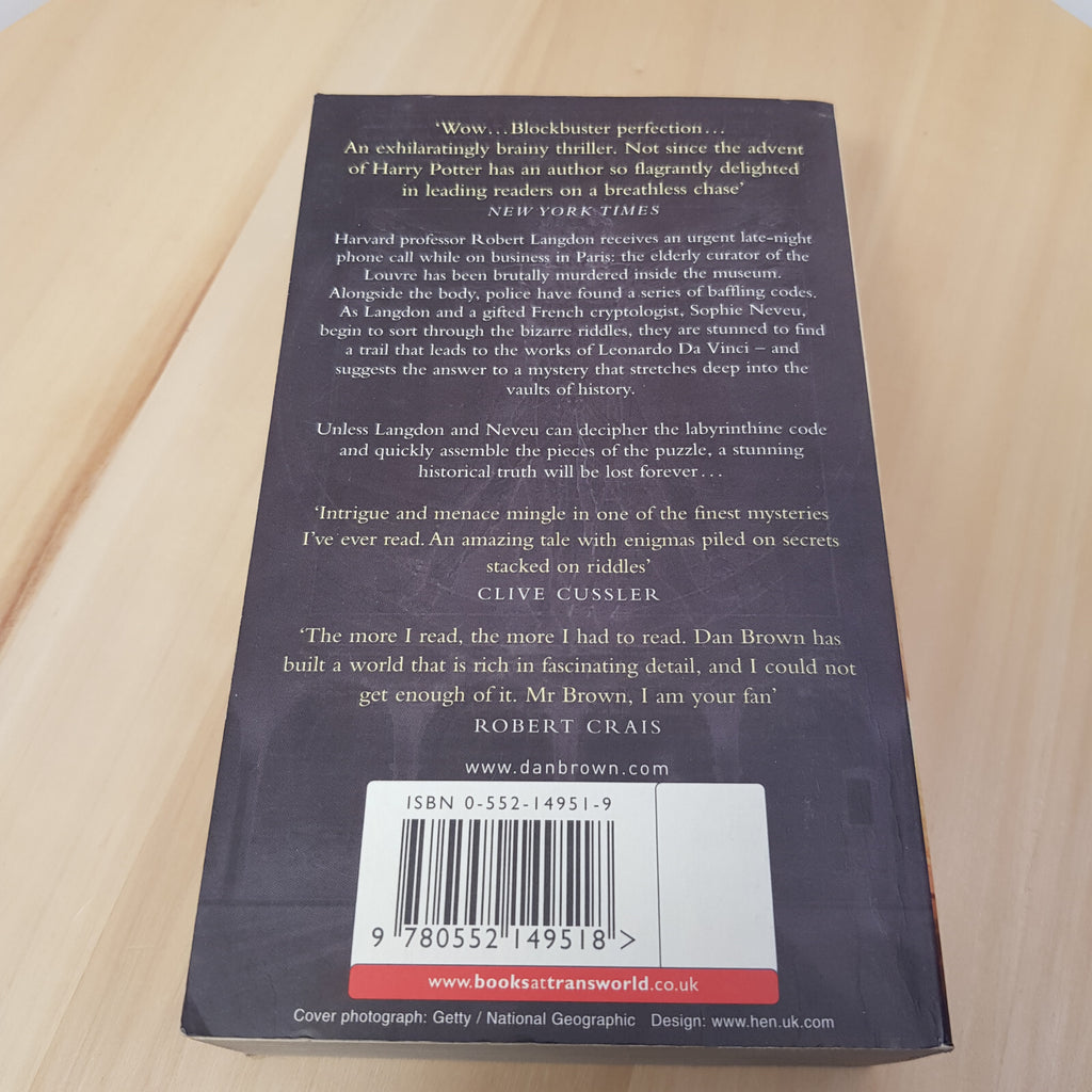 Atlantis by David Gibbins & The Da Vinci Code by Dan Brown - paperbacks