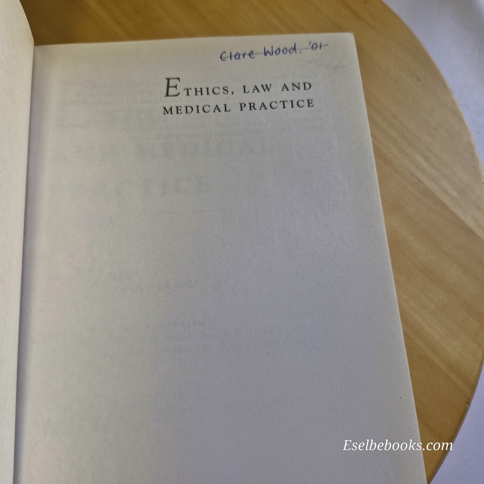 Ethics, Law and Medical Practice by Plueckhahn, Cordner & Breen - paperback