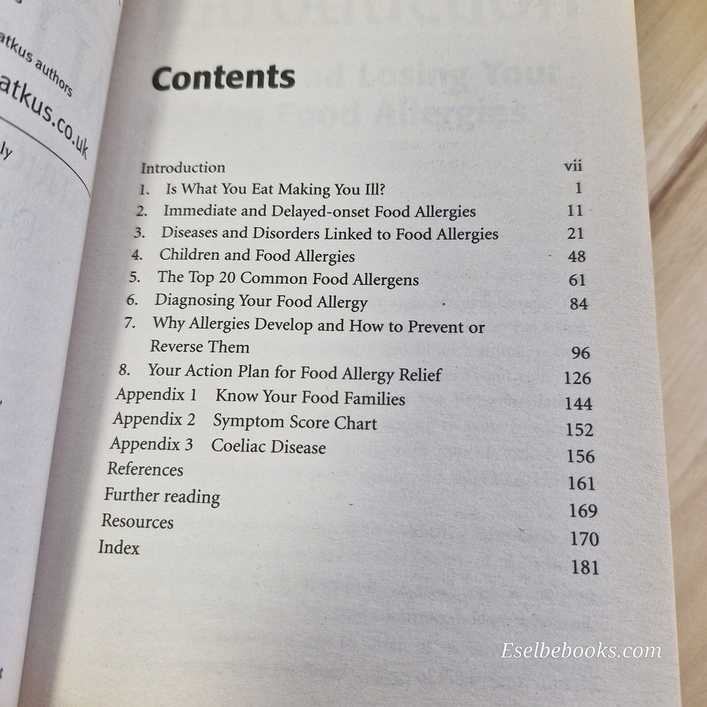 Health: 4 books about allergies and how to identify them - hardback/paperbacks