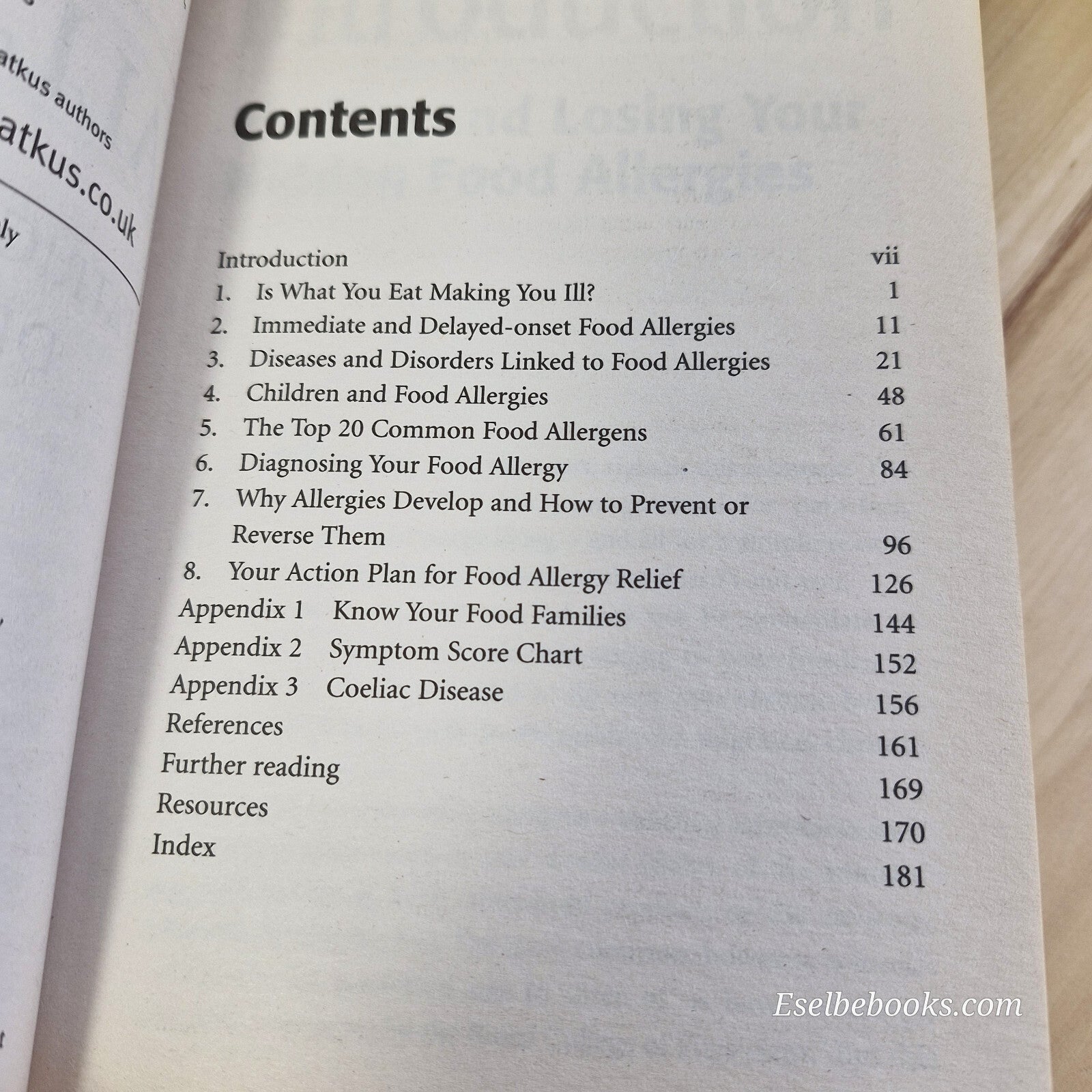 Health: 4 books about allergies and how to identify them - hardback/paperbacks