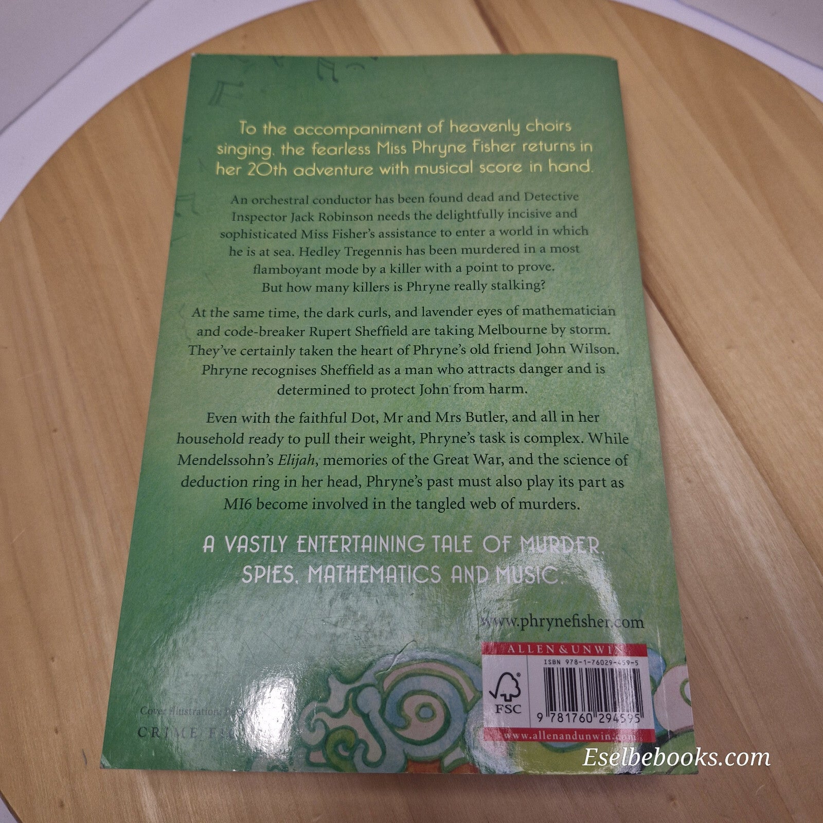 Australian crime fiction: Murder and Mendelssohn By Kerry Greenwood · paperback