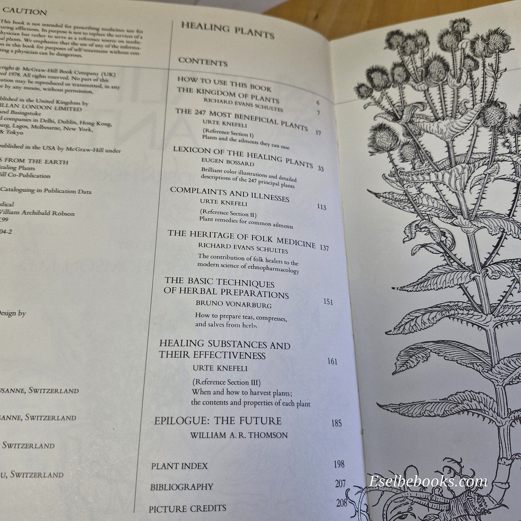 Healing Plants A Modern Herbal Health ed. William A R Thomson - vintage hardback