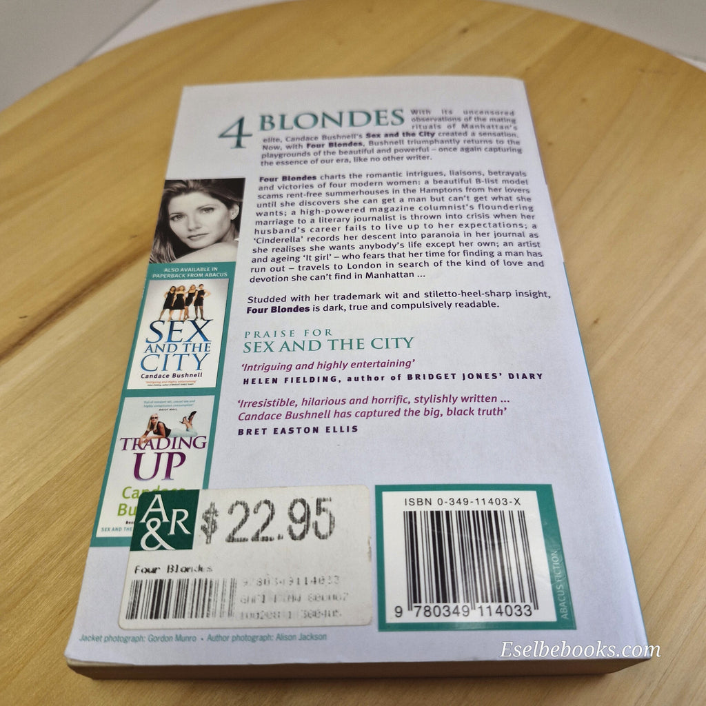 Candace Bushnell - Sex and the city & 4 Blondes - paperbacks