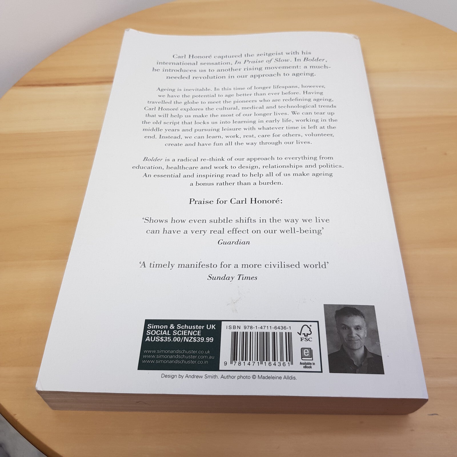 2 x paperbacks - Bolder by Carl Honore & Laughter, sex, vegetables & fish - h...