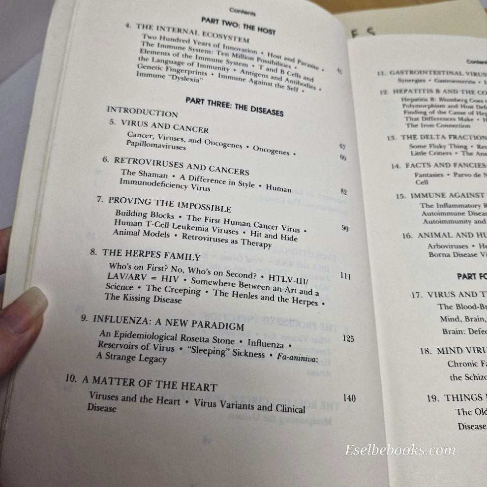 Viruses by Arnold J Levine & The science of viruses by A G Fettner - hb/pb