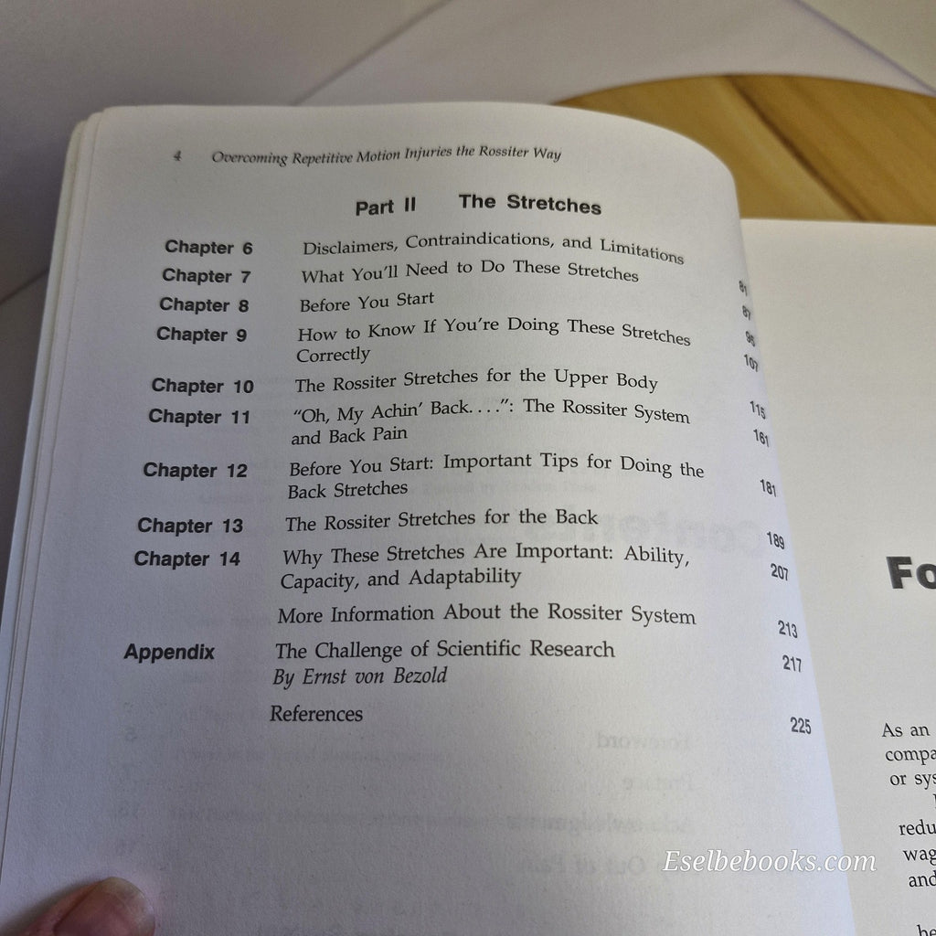 Overcoming Repetitive Motion Injuries the Rossiter Way by Rossiter & MacDonald