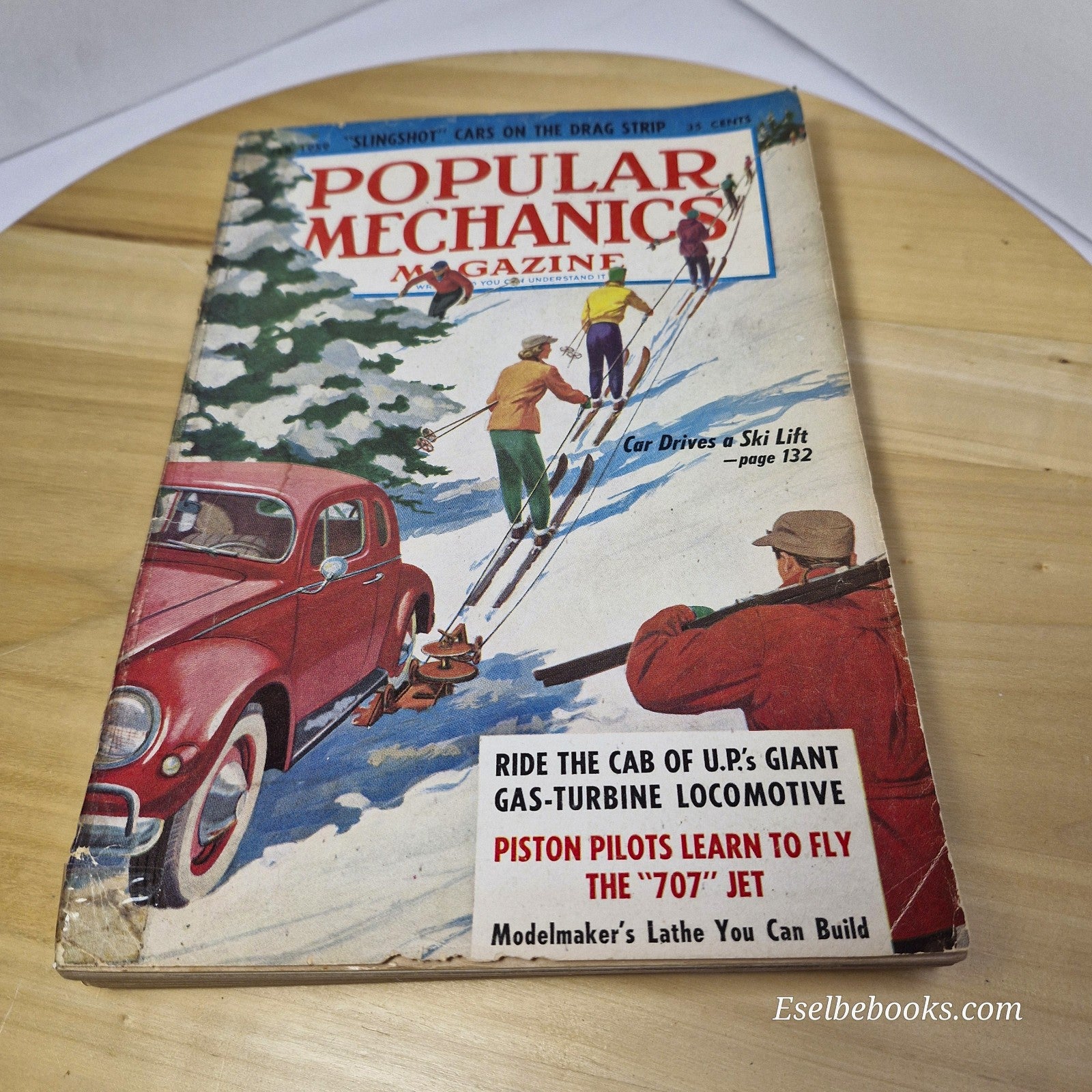 Lot of 8 Vintage Popular Mechanics Magazine 1956 to 1959