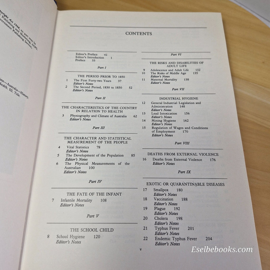 Health and Disease in Australia A History By John Howard Lidgett Cumpston