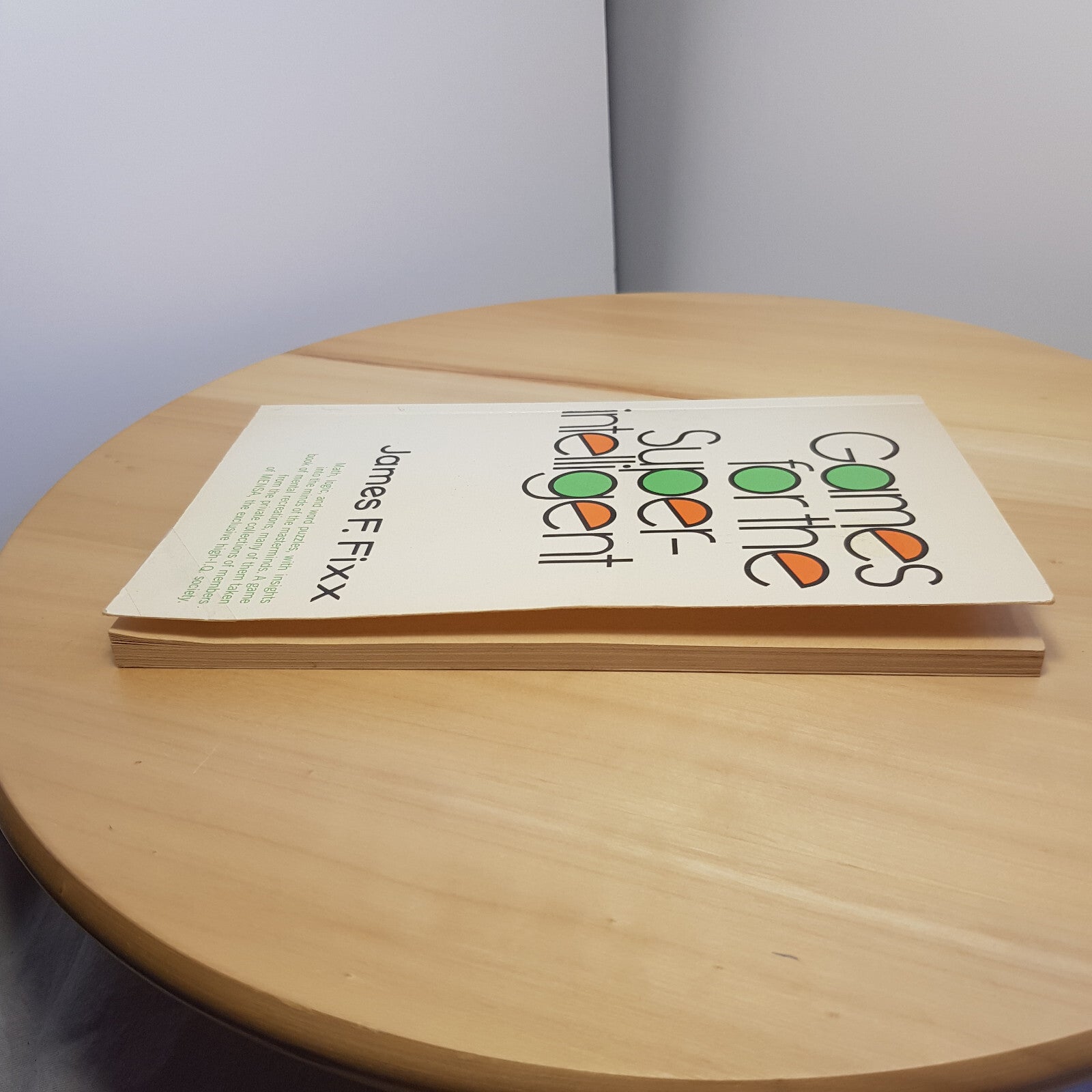 Games for the super-intelligent by James F Fixx - vintage paperback