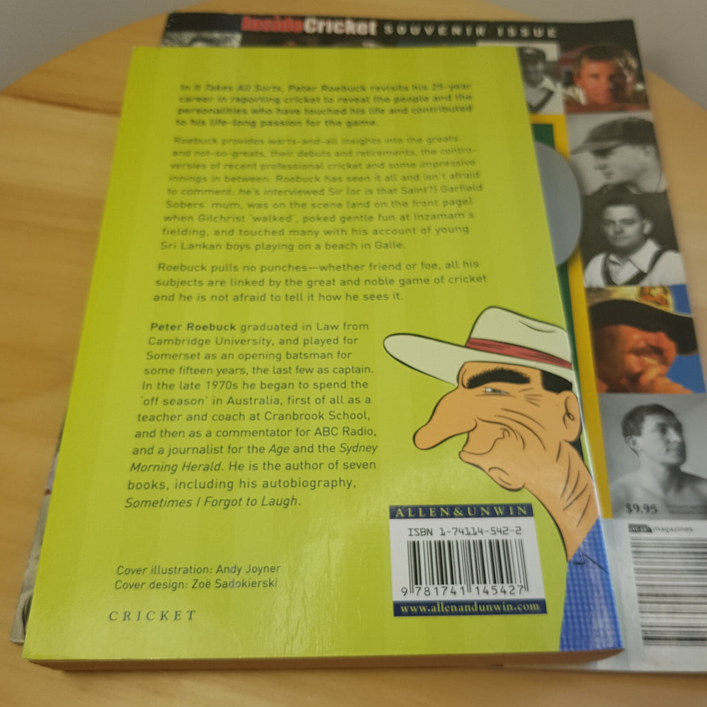 Inside Cricket's 400 test heroes souvenir issue & Peter Roebuck's It takes al...