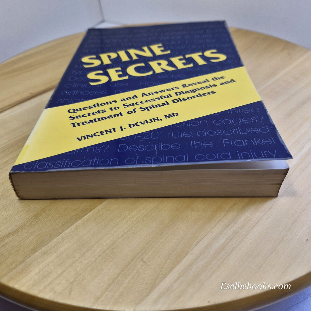 Spine Secrets By Vincent J. Devlin · 2003 - paperback