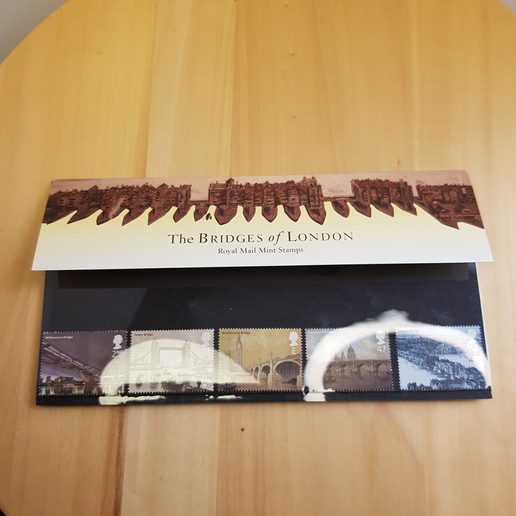 UK GB Royal Mail 2002 Bridge of London set 5 stamp pack no. 338