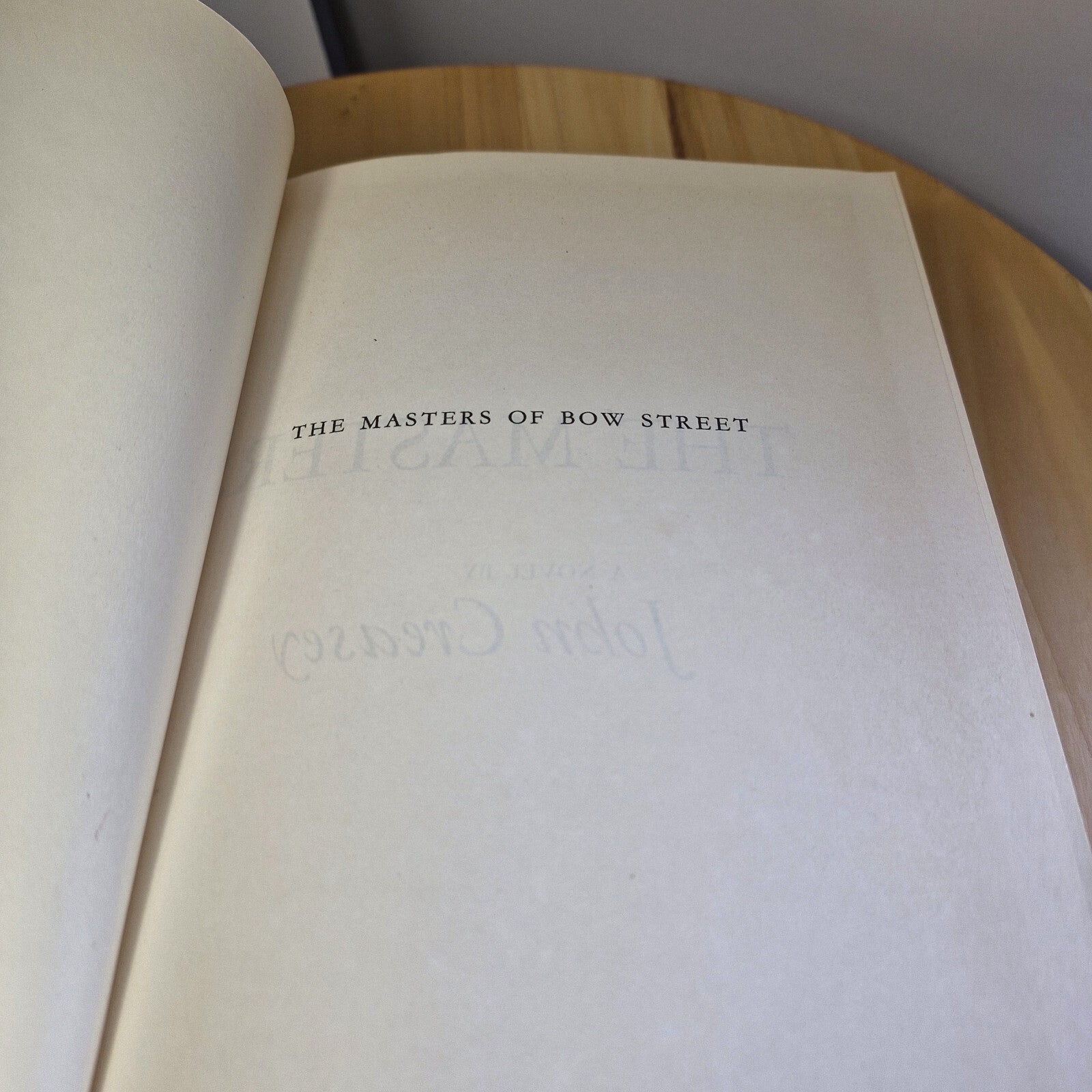 Mystery fiction: The Masters Of Bow Street By John Creasey · 1975 - hardback ...