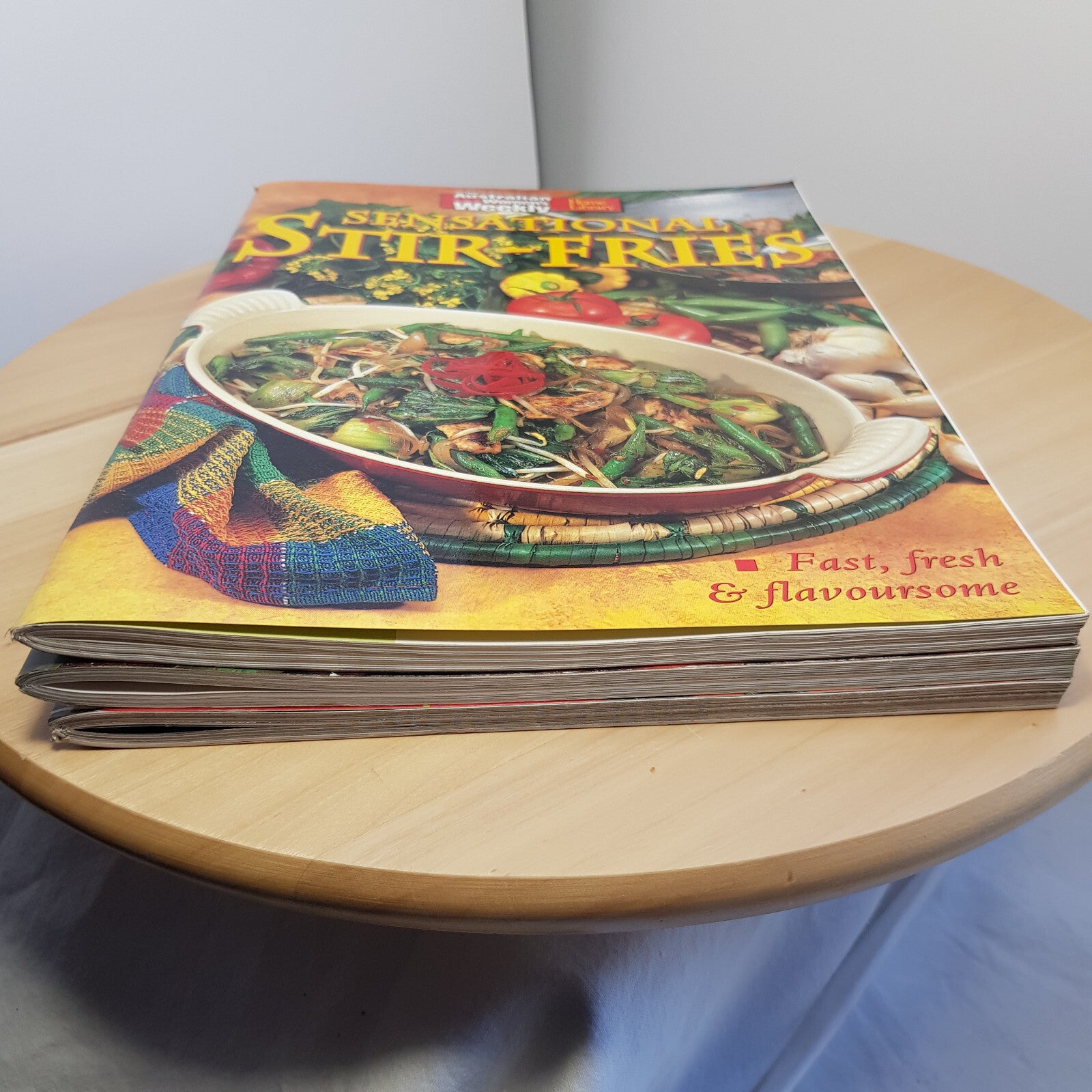 3 x Asian cuisine cookbooks by AWW/Family Circle - paperbacks