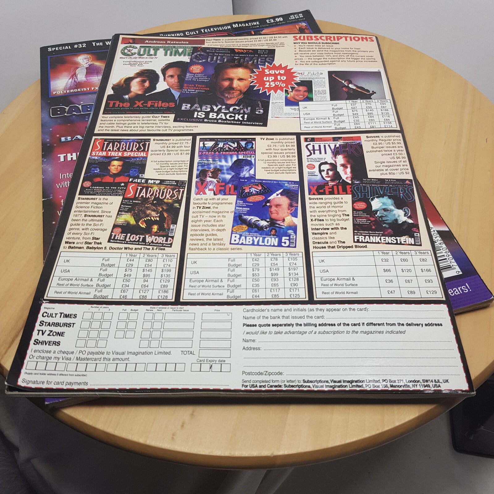 Bundle x 7 sci-fi fantasy magazines - various titles - paperbacks