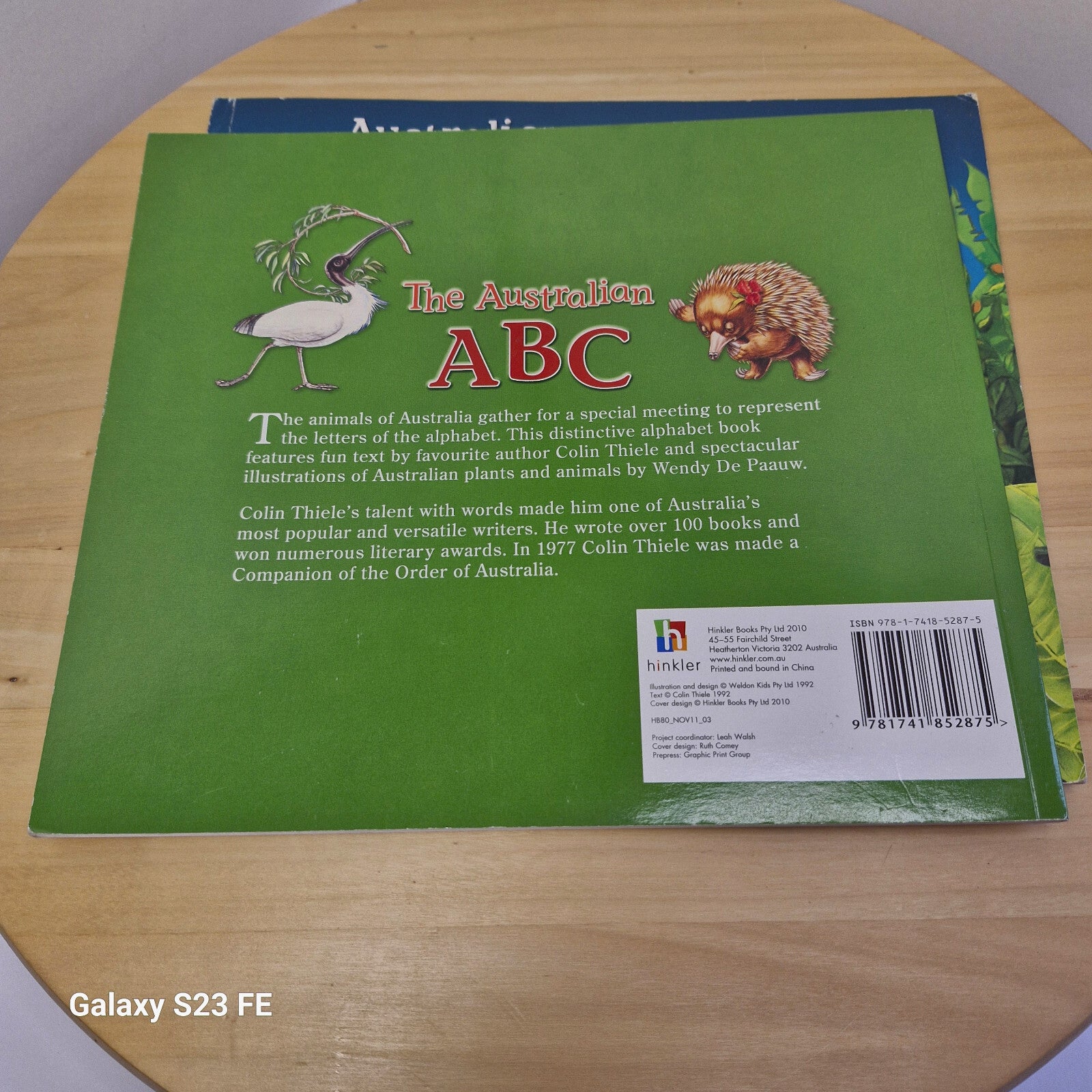 Colin Thiele: Australian Animal Verses & The Australian ABC - paperbacks