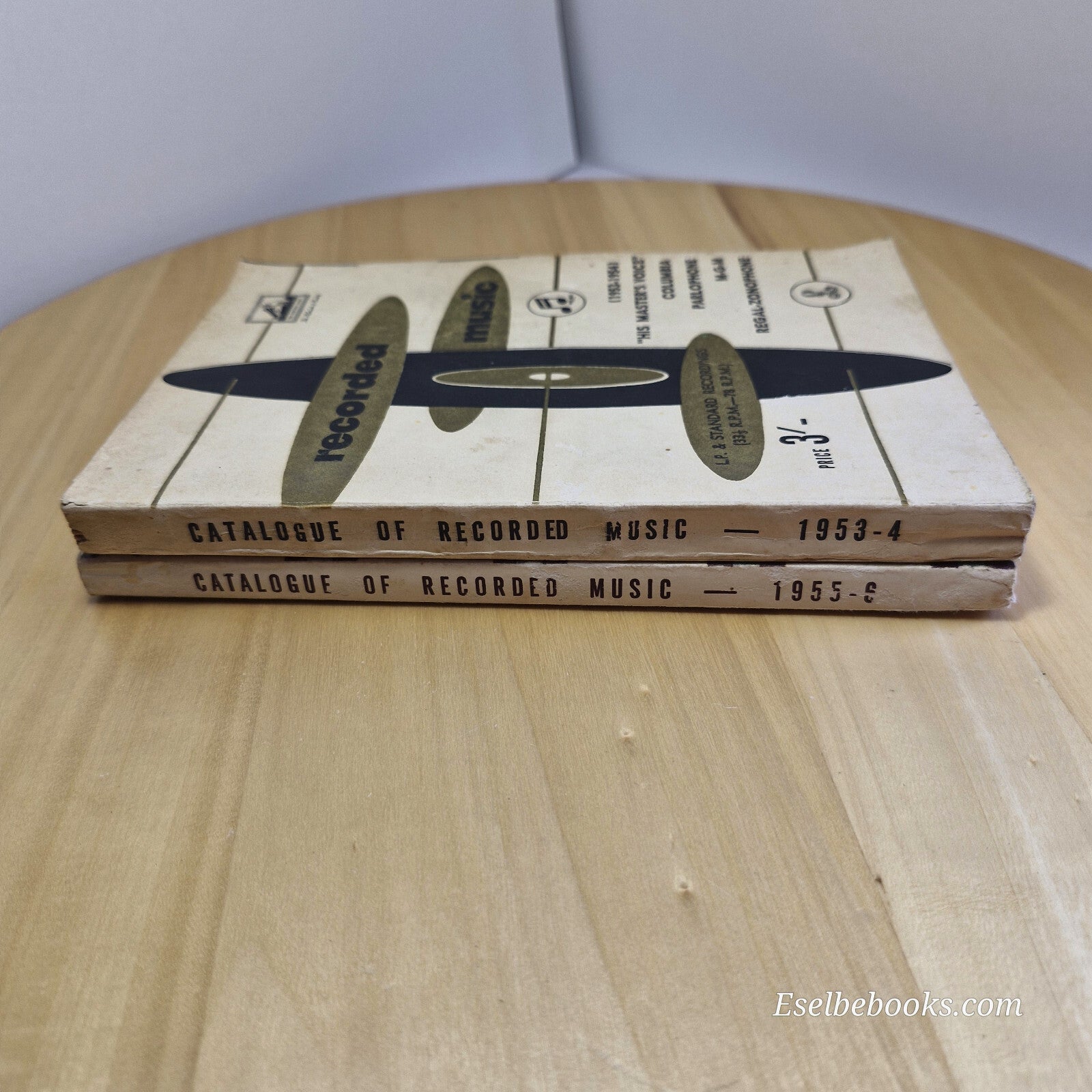Catalogue of recorded music 1953 - 1954 & 1955 - 1956 - vintage paperbacks
